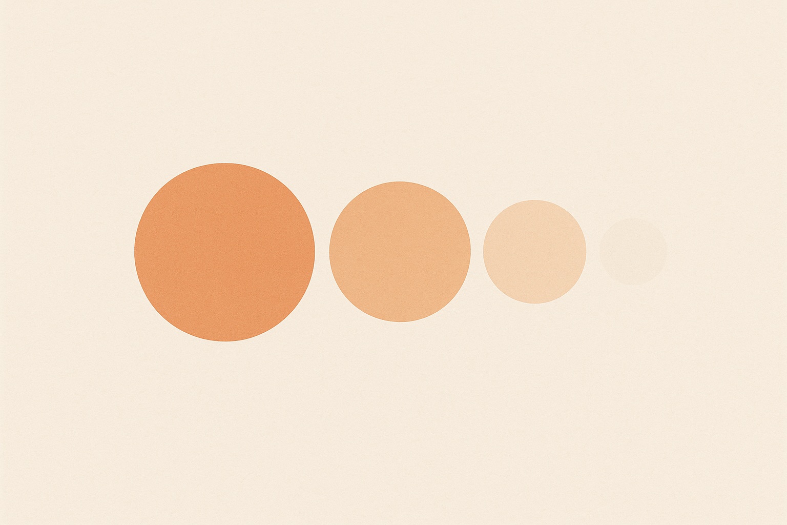 Illustration of a shape repeated four times becoming smaller and paler each time, representing the gradual erosion of self-worth under abuse.