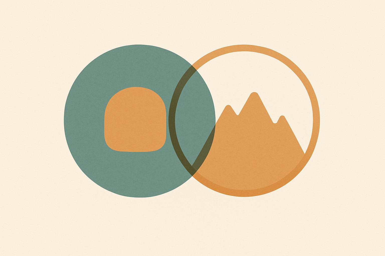 Illustration of a neutral shape appearing jagged when seen through a filter, representing how chronic loneliness distorts the reading of social signals.